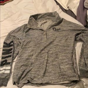 pink victoria’s secret pullover